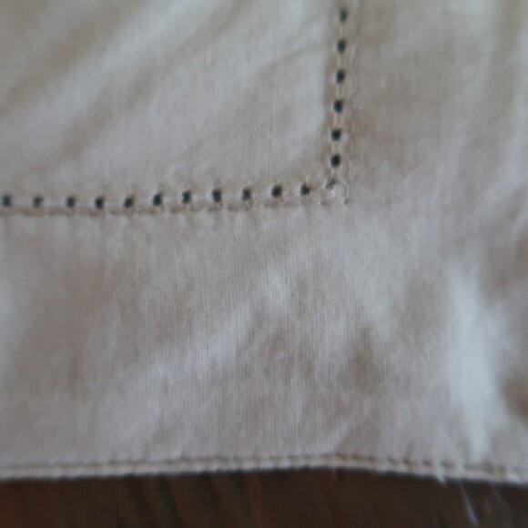 Southern Living Natural Linen Hemstitched Table Runner 14" x 72" - Picture 7 of 8